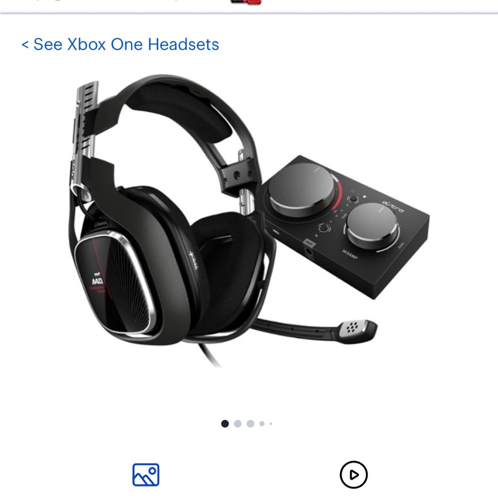 Astro A40 with mix amp barely used updates made to headset pc/PlayStation